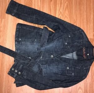Contrast denim jacket